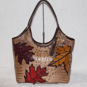 BRAHMIN Melora Toffee Cartland Shoulder Bag Leather Purse Handbag